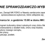 Zebranie sprawozdawczo-wyborcze 2022